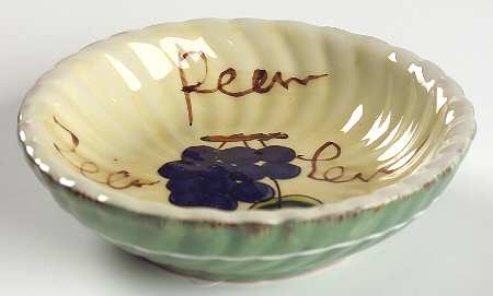 Fruit Writing Individual Dip Dish