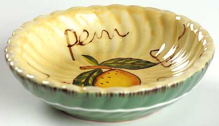 Fruit Writing Individual Dip Dish
