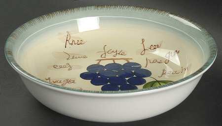 Fruit Writing Soup/Cereal Bowl