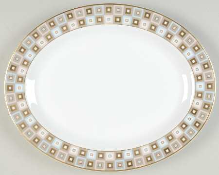 Avenue 13" Oval Serving Platter