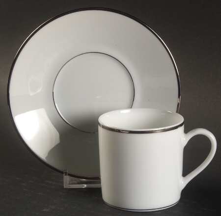 Cristal Flat Demitasse Cup & Saucer Set