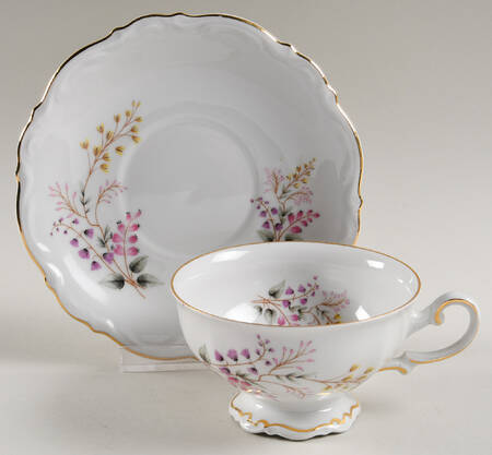Laura Footed Cup & Saucer Set