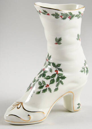 Holly (Gold Trim) Boot Vase