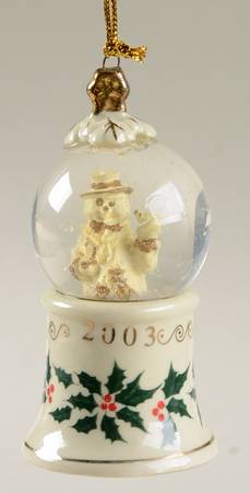 Holly (Gold Trim) Ornament