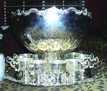 BIM3 (Silverplate, Hollowware) 14 Pc Punch Set (PUN, 12 PUNC & PUNT)