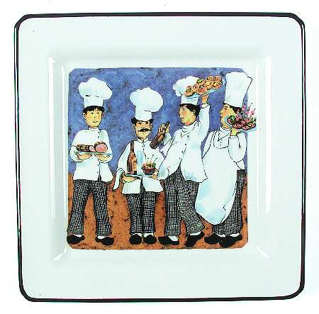 Four Chefs Dinner Plate