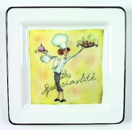 Female Chefs Dinner Plate