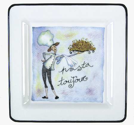 Female Chefs Dinner Plate