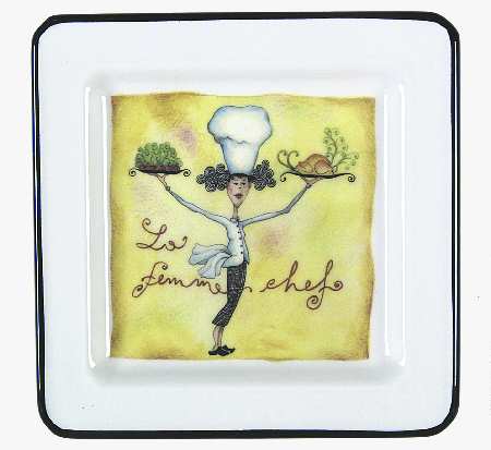 Female Chefs Salad Plate