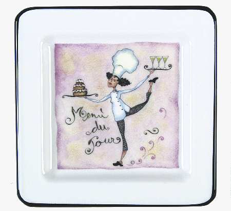 Female Chefs Salad Plate
