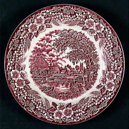 The Constable Series Brown Salad Plate