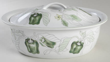 Green Pepper Oval Covered Vegetable