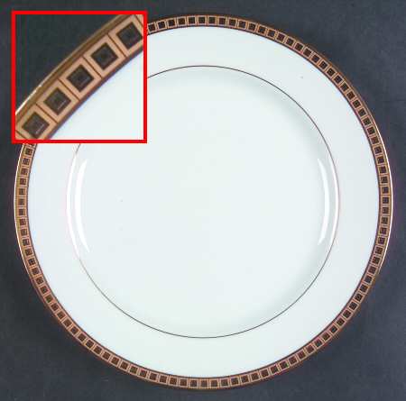 Athena Gold Salad Plate