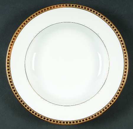 Athena Gold Rim Soup Bowl