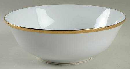 Athena Gold 10" Large Salad Serving Bowl
