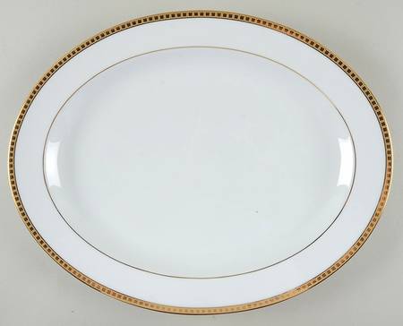 Athena Gold 15" Oval Serving Platter