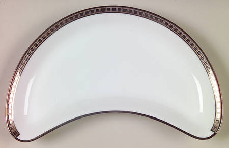 Athena Platinum Crescent Salad Plate