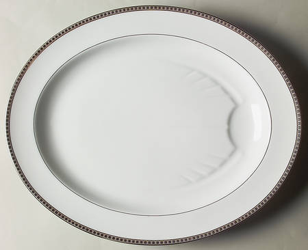 Athena Platinum 17" Oval Serving Platter