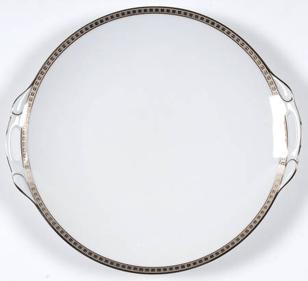 Athena Platinum Handled Cake Plate
