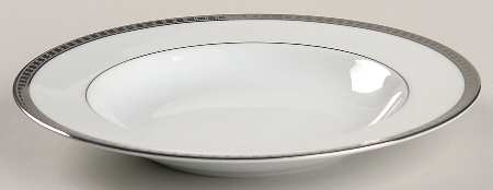 Athena Platinum Rim Soup Bowl