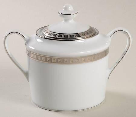 Athena Platinum Sugar Bowl & Lid