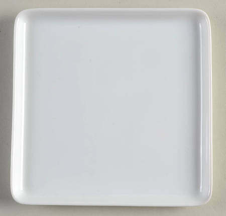 Fusion White Canape Plate