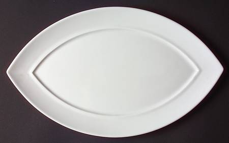 Fusion White 14" Oval Serving Platter
