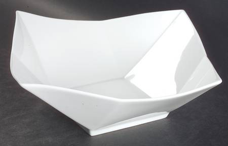 Fusion White 8" Square Bowl
