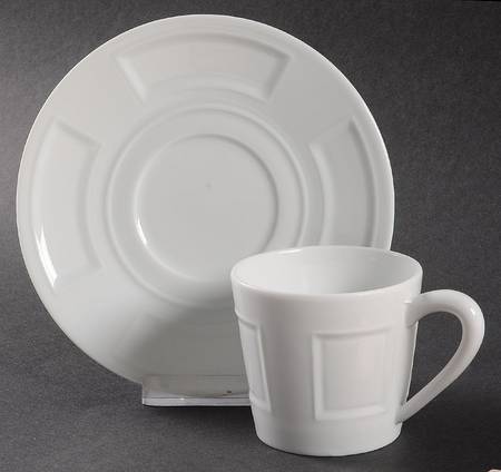 Naxos Flat Demitasse Cup & Saucer Set