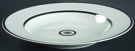 Sparte Platinum Large Rim Soup Bowl