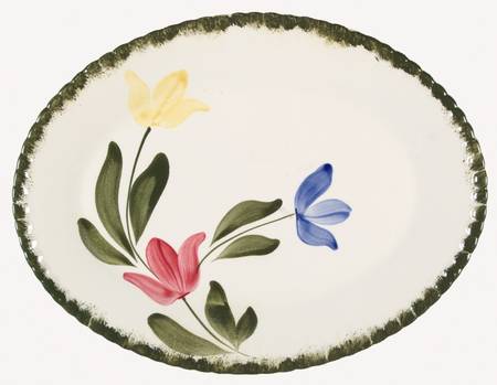 Peggie's Posies Variant 13" Oval Serving Platter