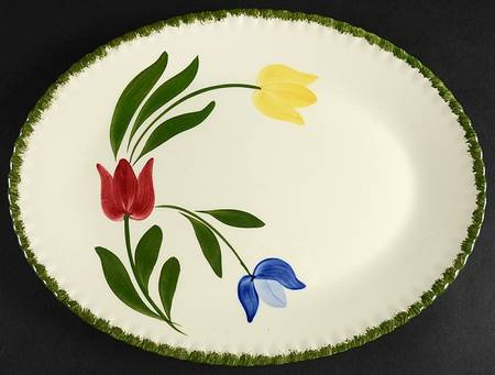 Peggie's Posies Variant 11" Oval Serving Platter