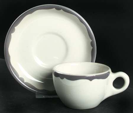 BUF92 Flat Cup & Saucer Set