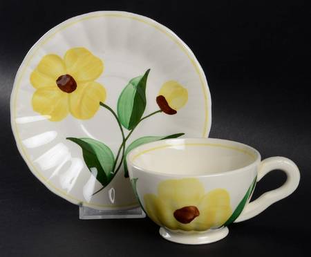 Celandine Footed Cup & Saucer Set