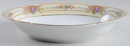 BLK108 10" Oval Vegetable Bowl