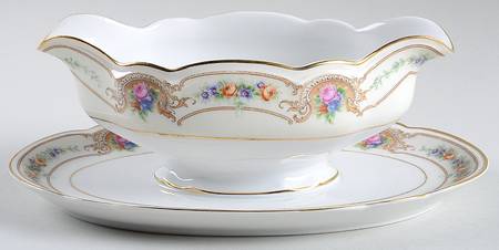 BLK108 Gravy Boat with Attached Underplate by Black Knight