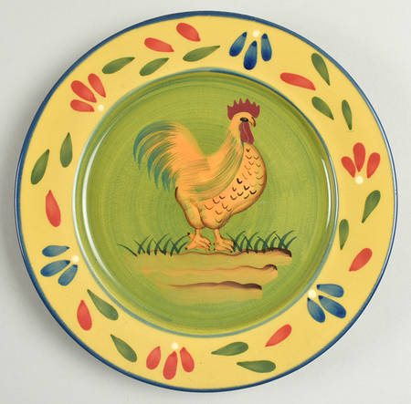Provence Rooster Collection Salad Plate
