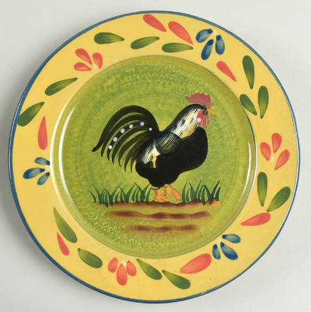 Provence Rooster Collection Salad Plate