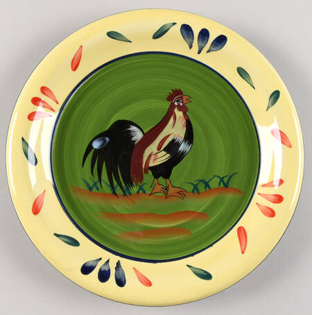 Provence Rooster Collection Dinner Plate