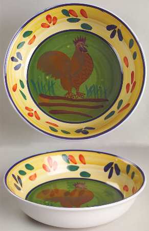 Provence Rooster Collection Coupe Soup Bowl