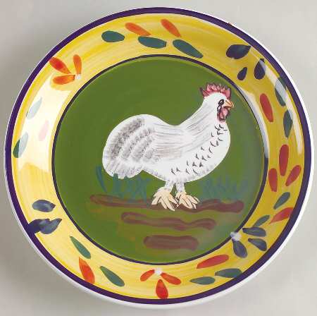 Provence Rooster Collection Salad Plate