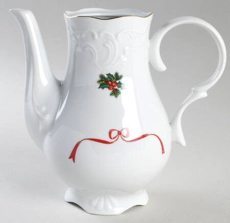 Basket of Cheer (Scalloped, Swirl Embossed) Coffee Pot No Lid