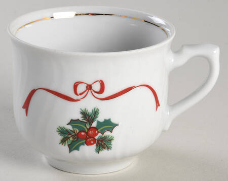 Basket of Cheer (Scalloped, Swirl Embossed) Flat Cup