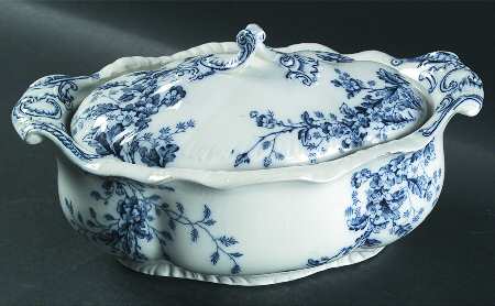 May Blossom Oval Covered Vegetable