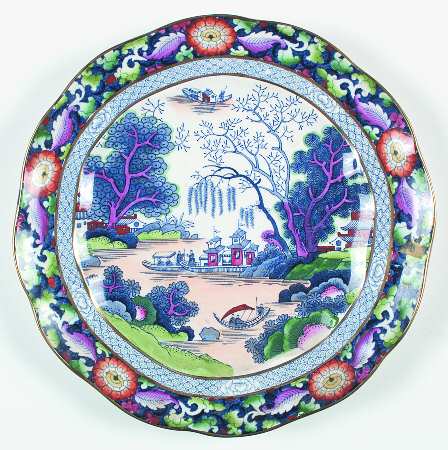 Ming (Multicolored, No Floral Inset Rim) by Booths