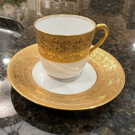 BWD423 Flat Demitasse Cup & Saucer Set