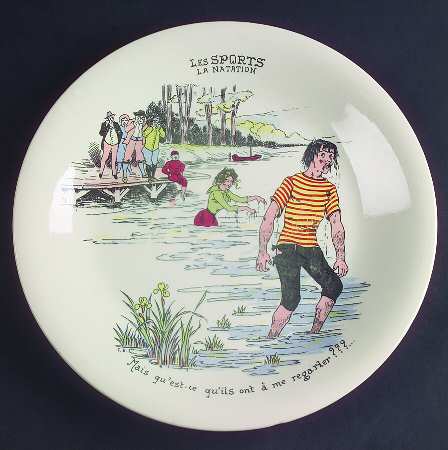 Les Sports Dinner Plate by Boch