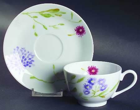 Flora Flat Cup & Saucer Set