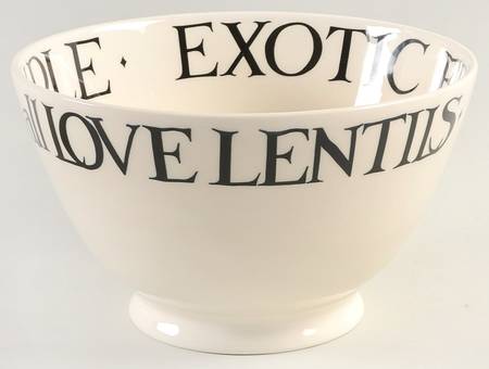 Black Toast & Marmalade 8" Salad Serving Bowl
