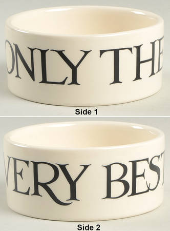 Black Toast & Marmalade Pet Bowl